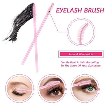 263 Pieces Makeup Applicators - Versatile, Pink Set for All