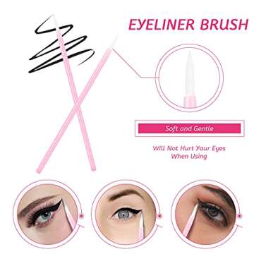 263 Pieces Makeup Applicators - Versatile, Pink Set for All