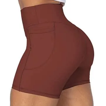 Sunzel No Front Seam Biker Shorts with Pockets