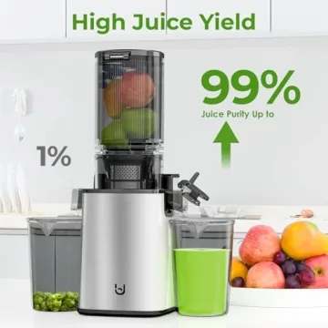 350W Slow Cold Press Juicer with 5.3" Chute