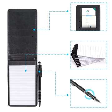 WXJ13 Mini Pocket Notepad Holder Set - 10 Pieces Included