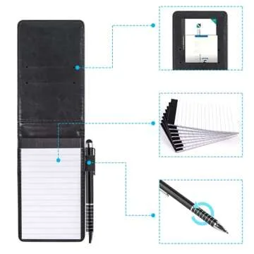 WXJ13 Mini Pocket Notepad Holder Set - 10 Pieces Included