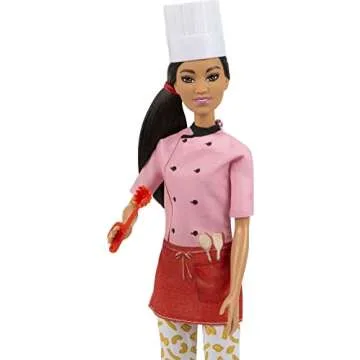 Barbie Pasta Chef Brunette Doll with Accessories for Kids