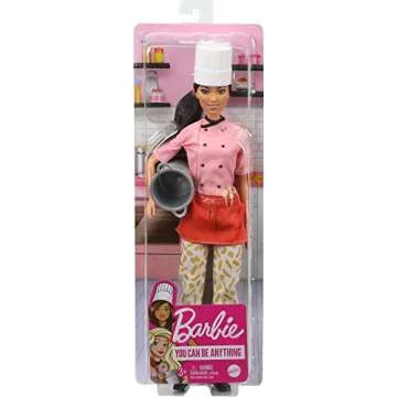 Barbie Pasta Chef Brunette Doll with Accessories for Kids