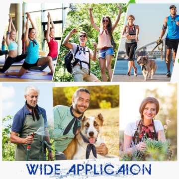 Tarpop Cooling Neck Wraps Cooling Bandana Neck Coolers for Hot Summer Ice Cooling Scarf Headband for Women Men Dog(15 Pcs)