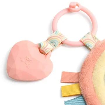 Itzy Pal Baby Teething Toy with Lovey and Crinkle Sound
