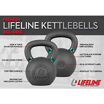 Premium Lifeline 16KG Kettlebell for Optimal Workouts