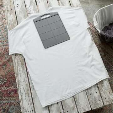 Household Essentials 195 Shirt Folding Board For Laundry | Folds T-Shirts, Polos And Dress Shirts , ...