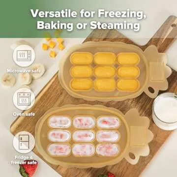 Haakaa Silicone Nibble Freezer Tray for Teething Popsicles