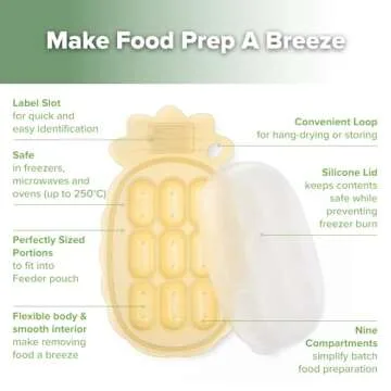 Haakaa Silicone Nibble Freezer Tray for Teething Popsicles