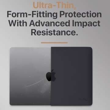 Kuzy Compatible with MacBook Pro 15 inch Case with Touch Bar A1990 A1707-2019 2017 2016 MacBook Pro 15 Case Hard Shell for 15 inch MacBook Pro Case Cover Mac Laptop Case 15 inch, Black