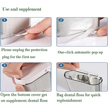 Holy Rose Floss Picks Dispenser - Portable Tooth Care Solution