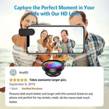 Upgraded Phone Camera Lens Kit with LED Selfie Light