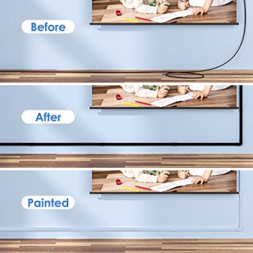 Yecaye 125in Black Cord Hider - Cable Management Kit