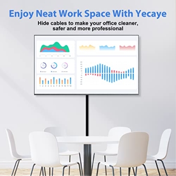 Yecaye 125in Black Cord Hider - Cable Management Kit