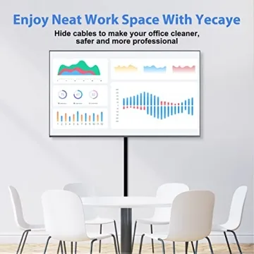 Yecaye 125in Black Cord Hider - Cable Management Kit