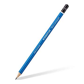 Staedtler Mars Lumograph 2B Graphite Art Drawing Pencil, Medium Soft, Break-Resistant Bonded Lead, 1...