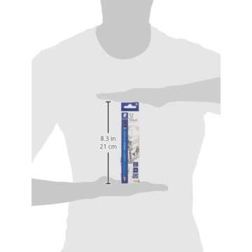 Staedtler Mars Lumograph 2B Graphite Art Drawing Pencil, Medium Soft, Break-Resistant Bonded Lead, 12 Pack, 100-2B (100-2B VE)