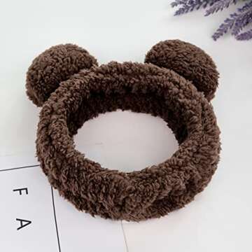 Cute Bear Ears Spa Headband for Makeup and Beauty