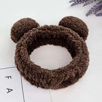 Cute Bear Ears Spa Headband for Makeup and Beauty