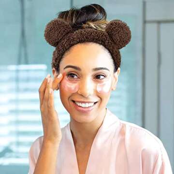 Cute Bear Ears Spa Headband for Makeup and Beauty