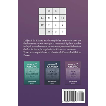 L'art du Kakuro Expert Vol.1 – French Edition Puzzles