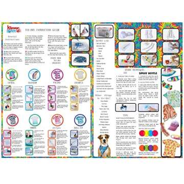 Klever Kits Tie Dye Set with 8 Colors and Socks, Fun Crafts