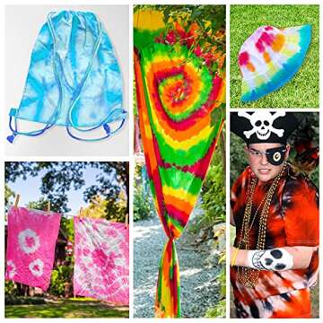 Klever Kits Tie Dye Set with 8 Colors and Socks, Fun Crafts