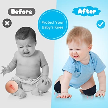 IUMÉ Baby Knee Pads for Crawling - 5 Pairs of Comfort