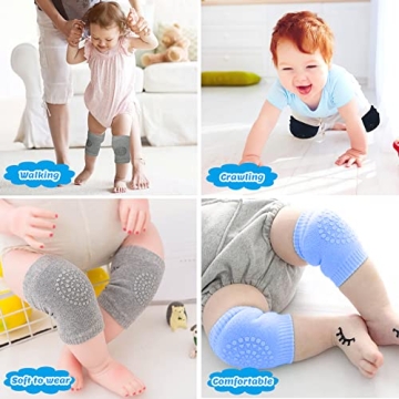 IUMÉ Baby Knee Pads for Crawling - 5 Pairs of Comfort