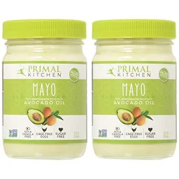 Primal Kitchen - Avocado Oil Mayo, Gluten and Dairy Free, Whole30 and Paleo Approved (12 oz, 2 Jars)