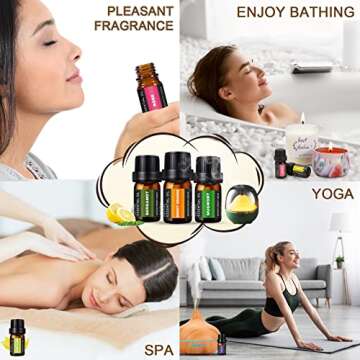 36 x 5 ML Pure Essential Oils Set for Aromatherapy