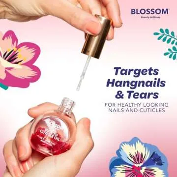 Blossom Cuticle Oil for Nails, Hydrating, Moisturizing, Scented Nail Oil Cuticle Care, Infused with Real Flowers, Made in USA, 0.92 fl. oz, Rose