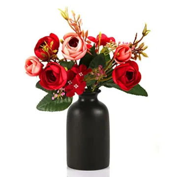 Elegant OTDCGI Ceramic Black Small Vase for Modern Decor