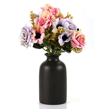 Elegant OTDCGI Ceramic Black Small Vase for Modern Decor