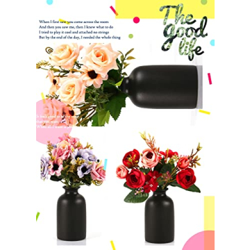 Elegant OTDCGI Ceramic Black Small Vase for Modern Decor