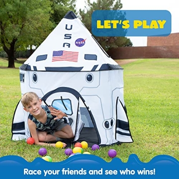 JOYIN Rocket Ship Play Tent for Indoor Outdoor Adventure