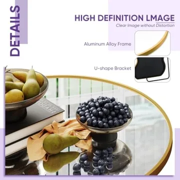 LadyNow 76"x34" Arched Full Length Mirror in Gold