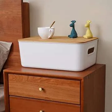 Stylish CityLife Storage Bins with Bamboo Lids
