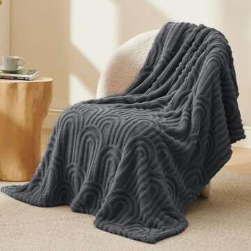 Bedsure Grey Throw Blanket – Stylish & Cozy Reversible Sherpa Design