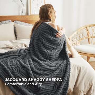Bedsure Grey Throw Blanket - Ultra Soft & Cozy Fleece