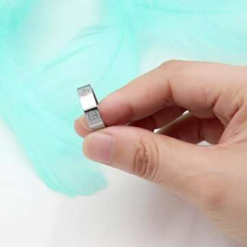 AmorArtSky Love Ring 18k Gold Silver Rings:Friendship Ring With Screw Design Inlay CZ Stainless Steel Wedding Promise Bands Jewelry Mother's Day Birthday Gifts for Women,Size 6-10