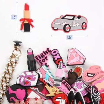 Mr. Pen- Different Charms, 50 Pcs, PVC Random Different Charms, Decoration Charms for Decoration, Charm, Cute Charms, Charms Bulk, Charms Pack, Random Charms