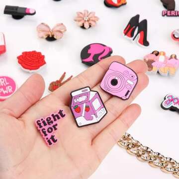 Mr. Pen- Different Charms, 50 Pcs, PVC Random Different Charms, Decoration Charms for Decoration, Charm, Cute Charms, Charms Bulk, Charms Pack, Random Charms