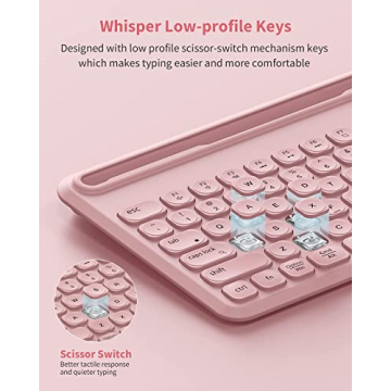 seenda Backlit Bluetooth Keyboard with Multi-Device Support