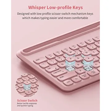 seenda Backlit Bluetooth Keyboard with Multi-Device Support