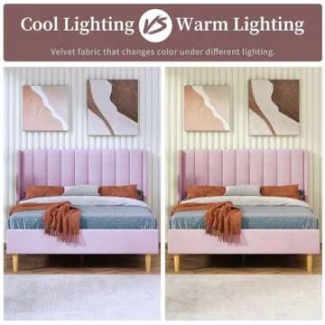 Stylish Zanmintaobo Upholstered Platform Bed Frame