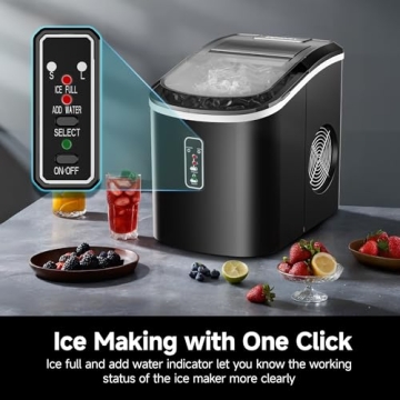 Euhomy Ice Maker: Fast Ice Production & Self-Cleaning
