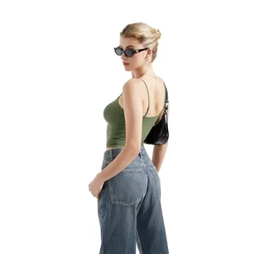 SUUKSESS Sexy Square Neck Tank Top for Women