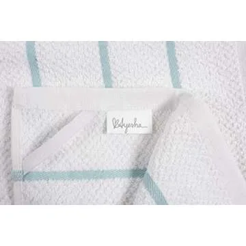 KAF Home Ayesha Curry Mixed Utility Kitchen Towel Set, Mixed Terry Kitchen Towels, Set of 6, Aqua